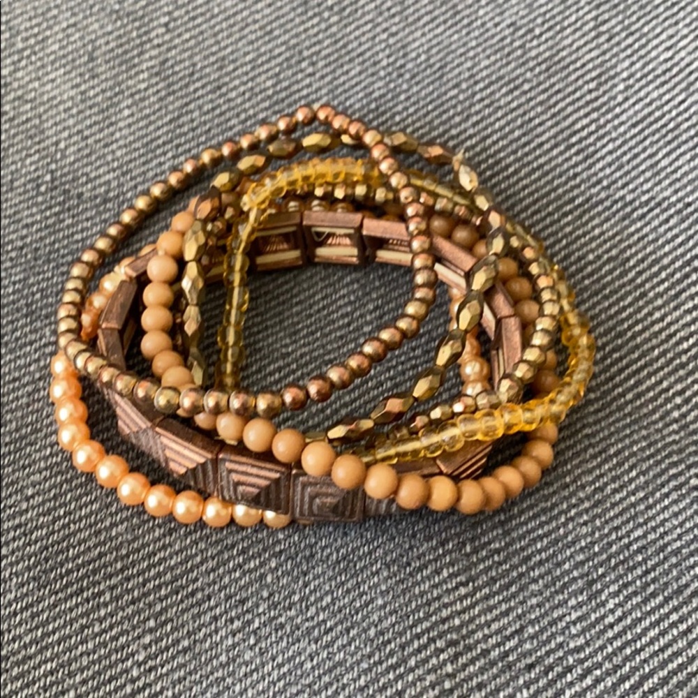 Set of elastic bracelets